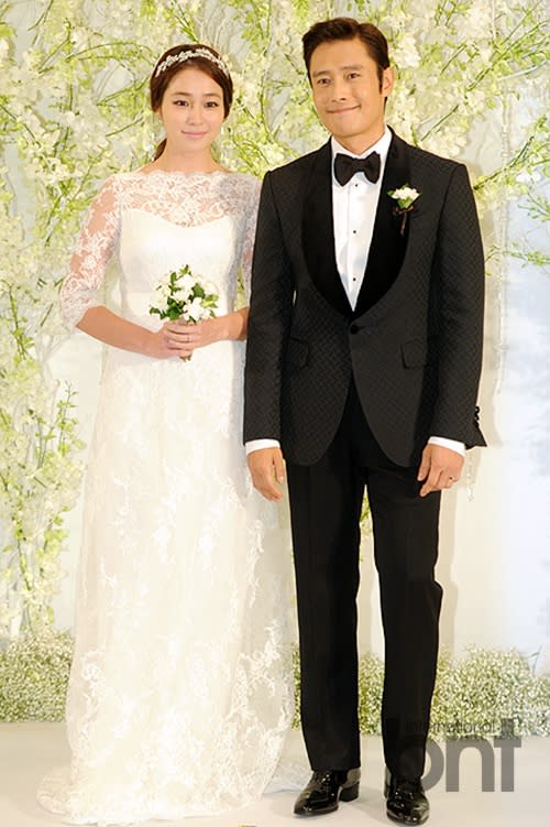 Celebrity newlyweds: Lee Byung hun and Lee Min jung get married on August 10