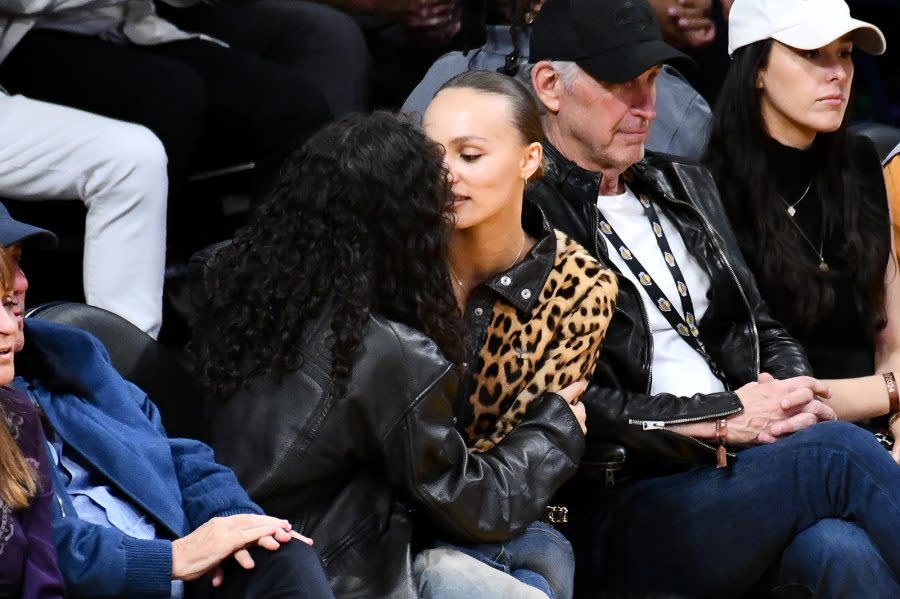 Lily-Rose Depp and 070 Shake Spotted at LA Lakers Game 2