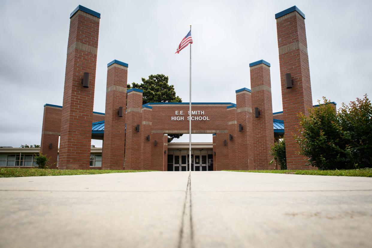 School officials say E.E. Smith's 27-acre campus is a third of the state-recommended size for high schools.