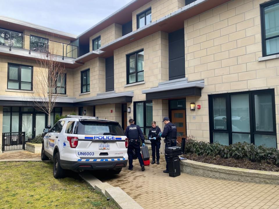 A 35-year-old man has been charged with second-degree murder after police found a deceased woman at a residence on the University of British Columbia's Endowment Lands on March 13, the Integrated Homicide Investigation Team said. (Janella Hamilton/CBC - image credit)