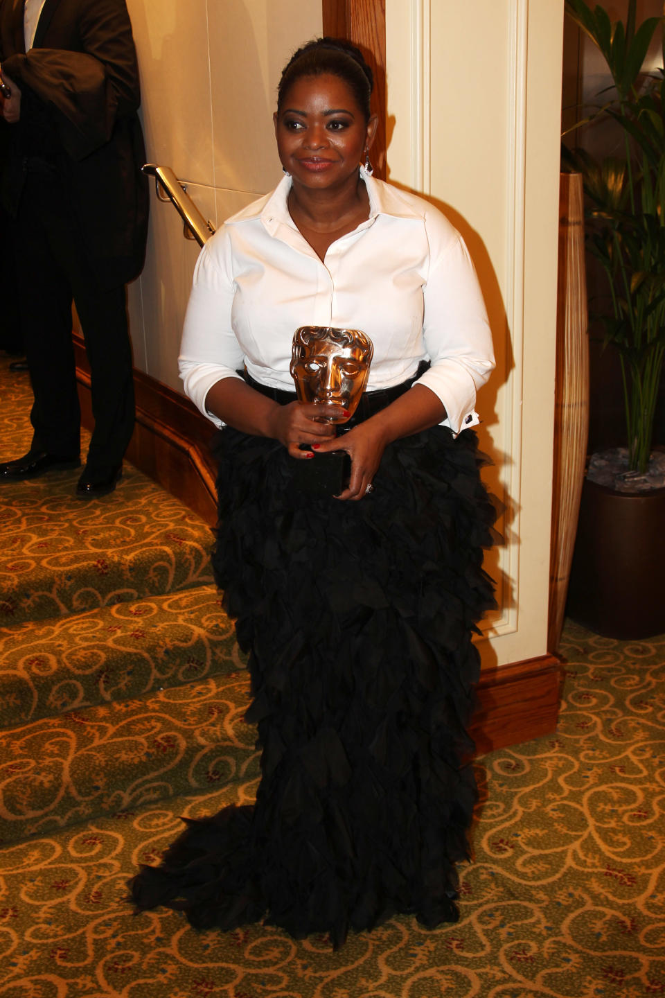 LONDON, ENGLAND - FEBRUARY 12: (UK TABLOID NEWSPAPERS OUT) Octavia Spencer attends The Orange British Academy Film Awards 2012 afterparty at The Grosvenor House Hotel on February 12, 2012 in London, England. (Photo by Dave Hogan/Getty Images)