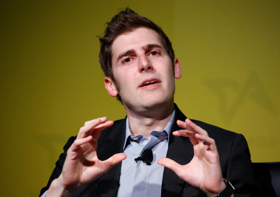 Facebook co-founder Eduardo Saverin speaks at the Tech in Asia Singapore 2016 conference in Singapore April 12, 2016. REUTERS/Edgar Su 