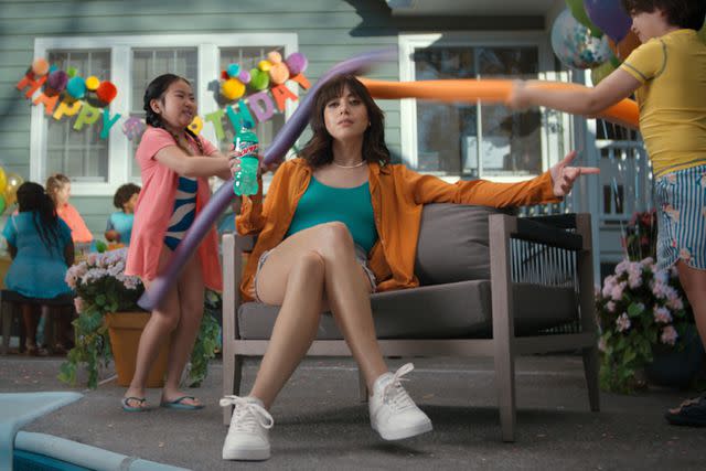 <p>Mountain Dew</p> Aubrey Plaza in Mountain Dew Super Bowl Commercial