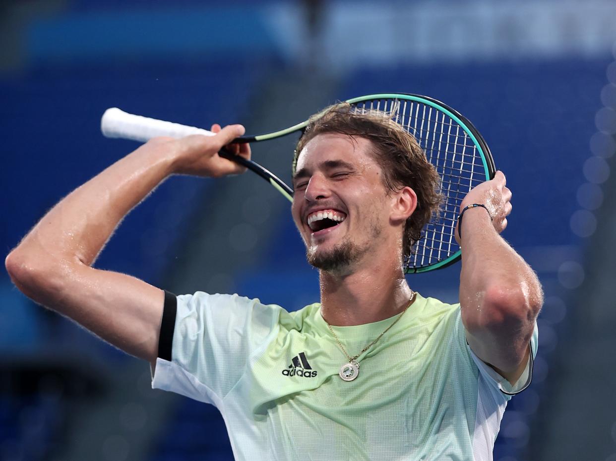 World No5 Alexander Zverev wins gold for Germany (Getty Images)