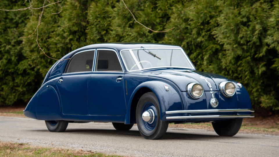 The 1934 Tatra T77 being offered through RM Sotheby's at Amelia Island on March 3.