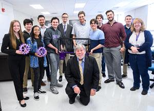 High Point University students had opportunities this week to learn from Apple Co-Founder Steve Wozniak, front center with Robotics Team.