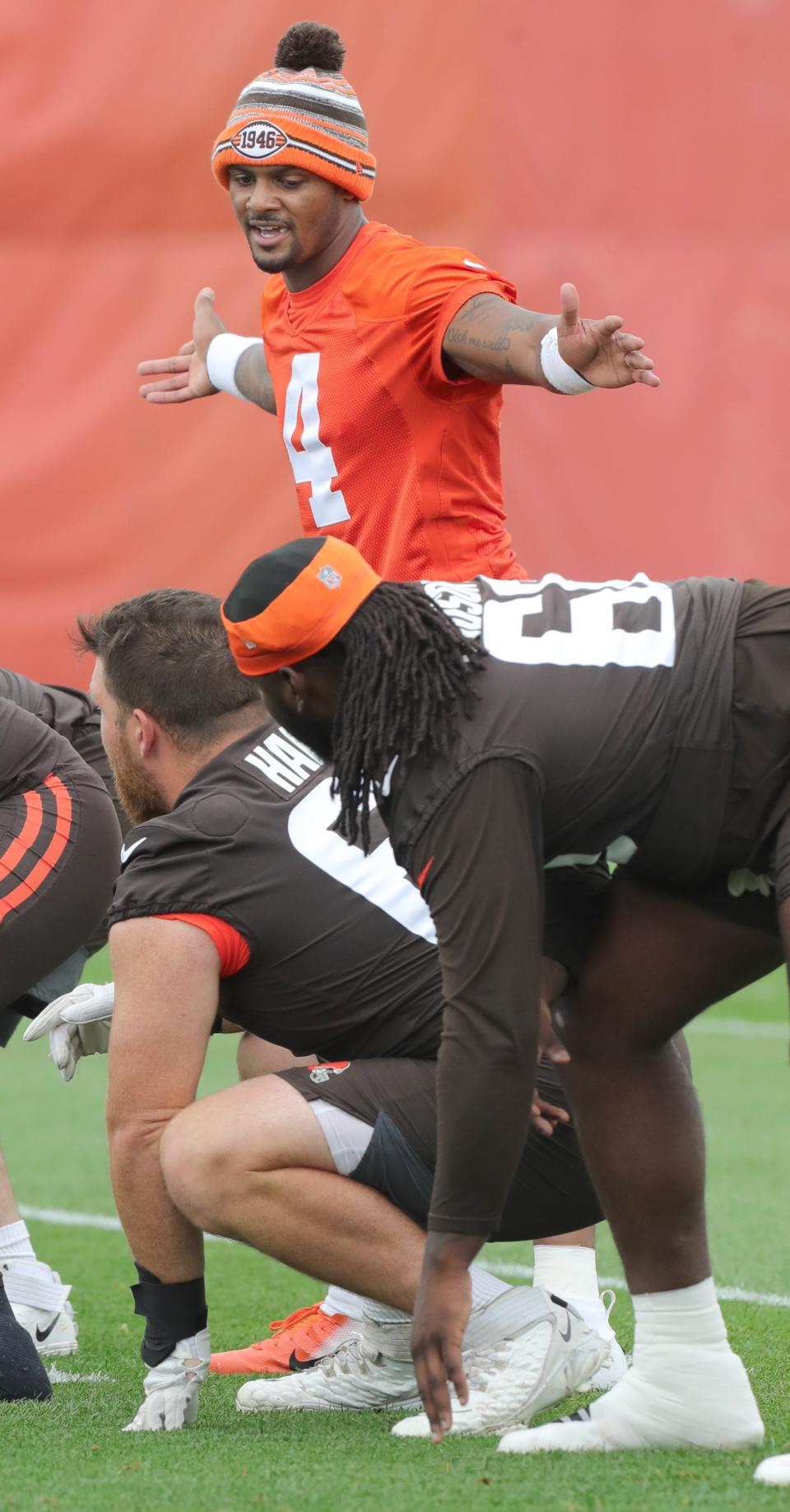 Cleveland Browns quarterback Deshaun Watson directs the offense during minicamp on Tuesday, June 14, 2022 in Berea.

Browns Minicamp 4