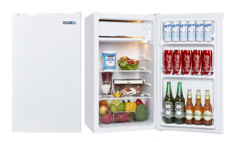 ▲聲寶 97公升1級獨享系列單門小冰箱 REF-M100，即日起至4/30，原價$7,190活動價$5,990。（圖片來源：Yahoo購物中心）