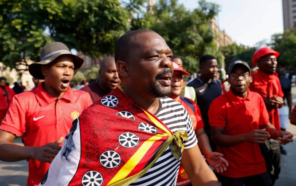 south africa eff - PHILL MAGAKOE/AFP via Getty Images