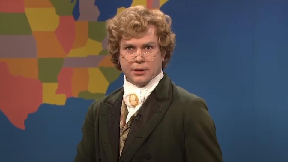 Taran Killam as Jebidiah Atkinson on Weekend Update.