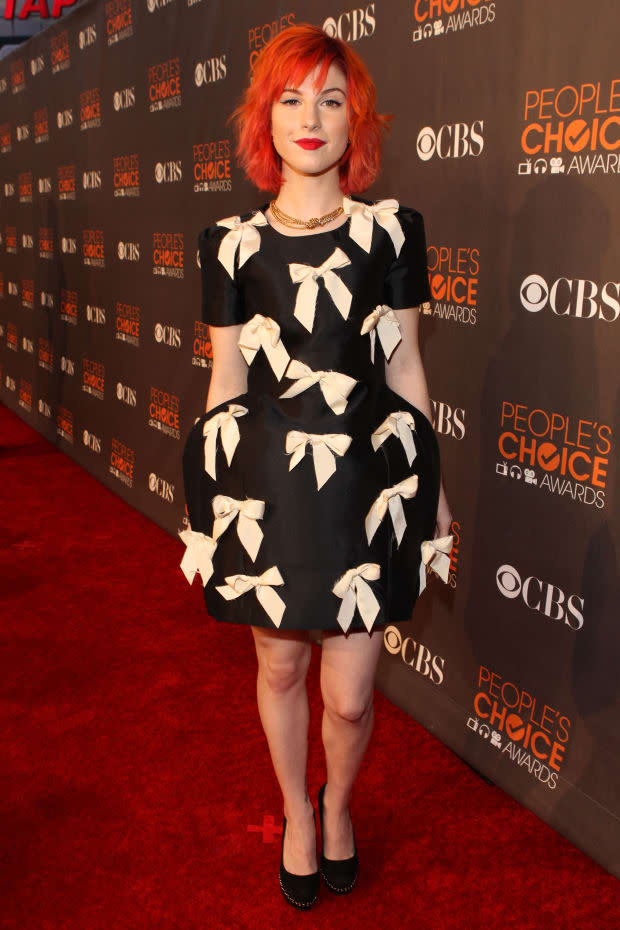 <em>Paramore's Hayley Williams at the 2008 People's Choice Awards</em><p>Photo: Christopher Polk/Getty Images for PCA</p>