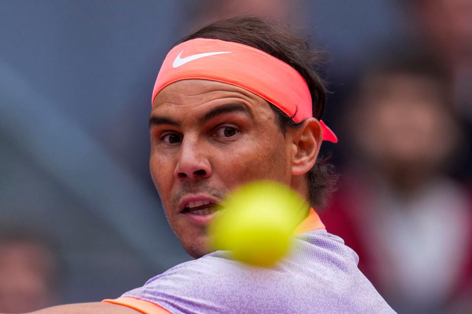 Rafael Nadal takes on Zizou Bergs in Rome (AP)