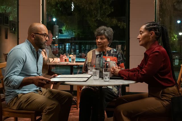 <p>Amazon/Orion Pictures</p> Jeffrey Wright, Tracee Ellis Ross, and Leslie Uggams in 'American Fiction'