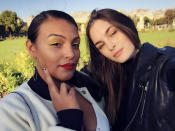 <p>Paloma Elsesser and Laura Looting show off their Gold 001. </p><p><i>(Photo: <a href="https://instagram.com/p/8Q7k-hu4lK/?taken-by=lootin" rel="nofollow noopener" target="_blank" data-ylk="slk:Instagram;elm:context_link;itc:0;sec:content-canvas" class="link ">Instagram</a>)</i></p>