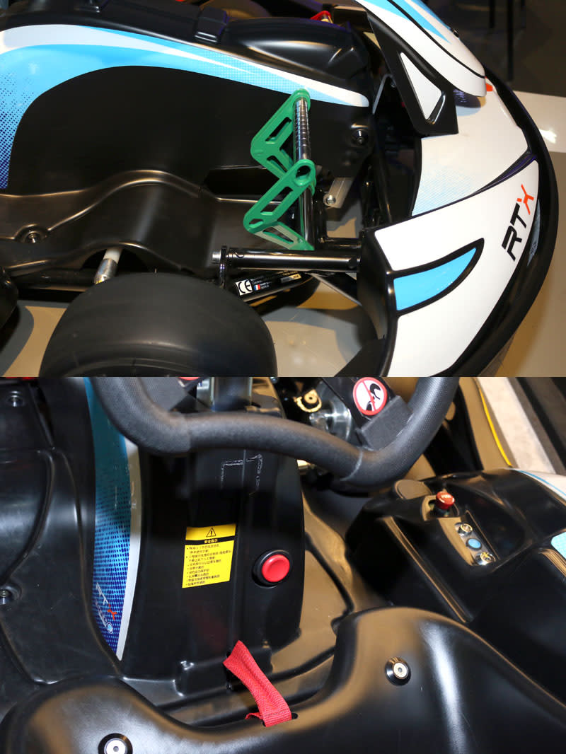 GOPARK卡丁樂園」所引進的SODI KART RTX電能卡丁車，有著完善的車體防護與便利的座椅與踏板調整功能，可對應不同身材的人體驗。