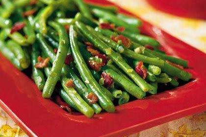 Sautéed Green Beans with Bacon
