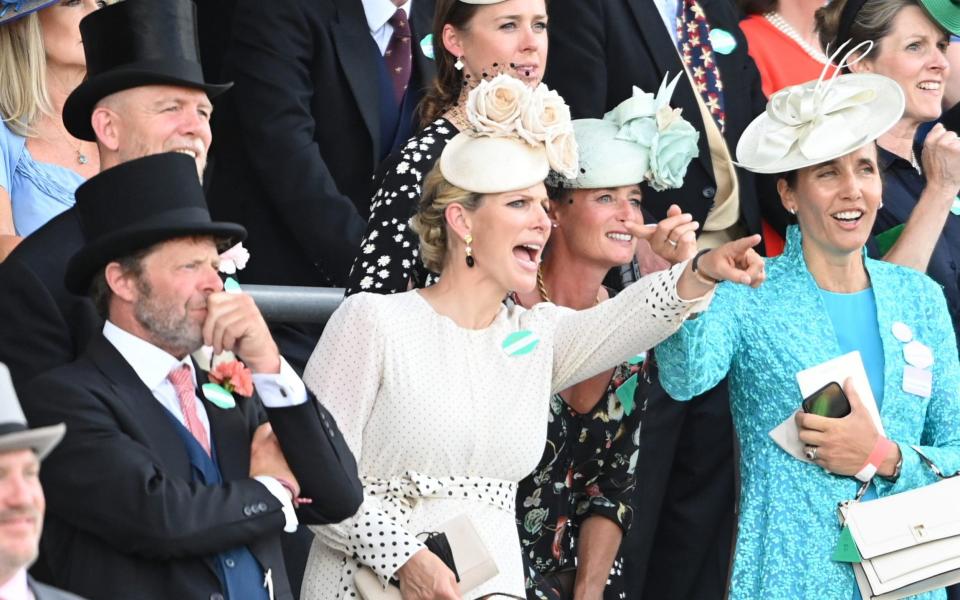 Zara Tindall and friends at Royal Ascot - Paul Grover