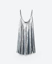 <p>Metallics are all the rage (again) this autumn, so start your collection with this loose strappy number, which can be worn by day over a long sleeved top of jumper. </p><p><a rel="nofollow noopener" href="http://www.zara.com/uk/en/woman/new-in/sequinned-dress-c840002p3817055.html" target="_blank" data-ylk="slk:Buy here.;elm:context_link;itc:0;sec:content-canvas" class="link ">Buy here. </a></p>