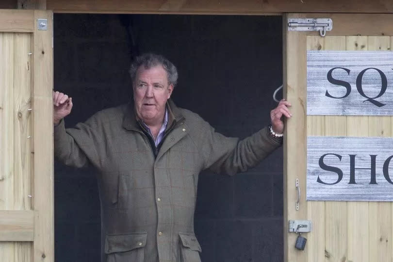 Jeremy Clarkson outside of his Diddly Squat farm shop -Credit:SWNS