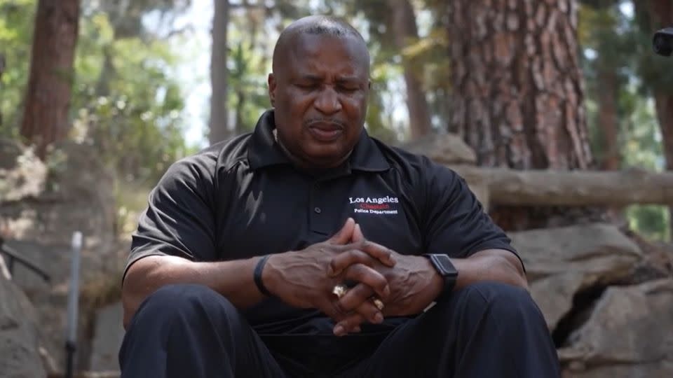 Officer Kenneth Crawford serves as chief chaplain of the Los Angeles Police Department Chaplain Corps. - CNN