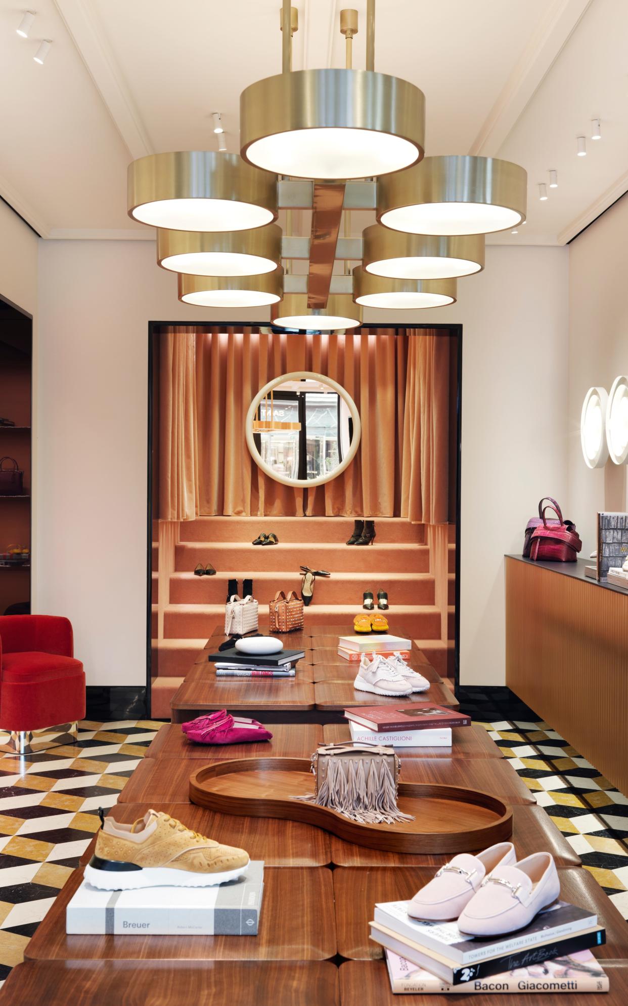 The new Tod's boutique, designed by India Mahdavi, is made to feel more like an apartment than a shop - All rights Chris Tubbs Photography