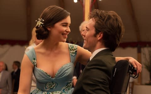 Emilia Clarke and Sam Claflin in a scene from Me Before You - Credit: Alex Bailey/Warner Bros. Entertainment