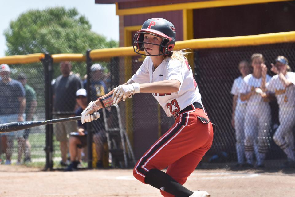 Pinckney outfielder CeCe Thorington received honorable mention all-state.