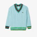 <p>240€</p><br><a href="https://www.lacoste.com/fr/lacoste/homme/vetements/pullovers/pull-loose-fit-a-col-v-en-laine-torsadee/AH0816-00.html?color=PIW&size=XXS&wiz_source=google&wiz_medium=cpc&wiz_campaign=17860337886&wiz_term=&wiz_content=&utm_campaign=&utm_adgroup=&gad_source=1&gclid=Cj0KCQiAm4WsBhCiARIsAEJIEzXV4IwRHcffUdKMBd8uisL_N9OfwfkGQfnkkY_E1YG1WPNVXYuiVn0aAhd4EALw_wcB" rel="nofollow noopener" target="_blank" data-ylk="slk:Acheter;elm:context_link;itc:0;sec:content-canvas" class="link ">Acheter</a>