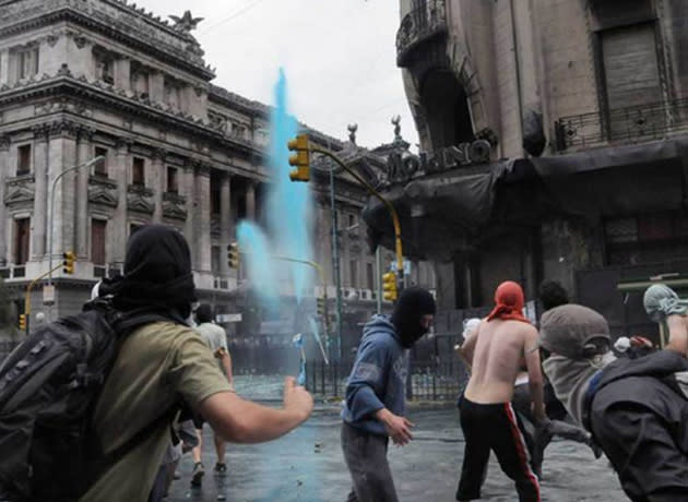 El cambio de fórmula indexatoria de 2017 generó protestas violentas en las inmediaciones del Congreso