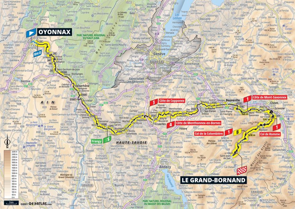 8) STAGE 8 OYONNAX - LE GRAND-BORNAND (150.8km)