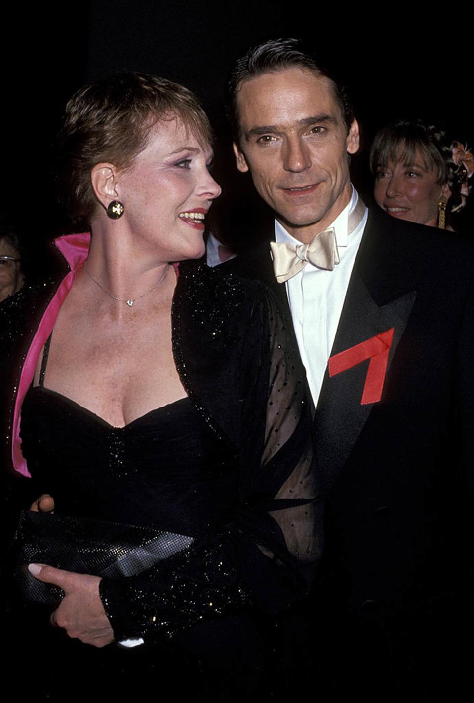 Julie Andrews and Jeremy Irons during the 45th Annual Tony Awards on Jun. 2, 1991, at Minskoff Theater in New York City.