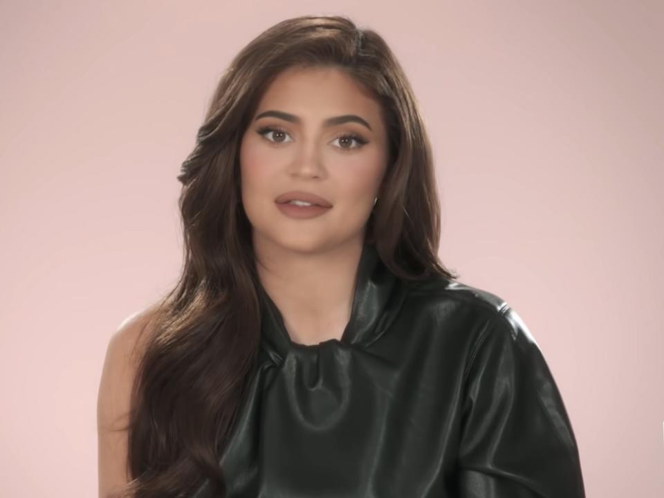 Kylie Jenner in "talking head" shot of season 19 of "Keeping Up With the Kardashians"