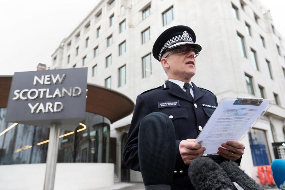 Police statement: Deputy Commissioner Keith Palmer speaks outside Scotland Yard (Jonathan Brady/PA)