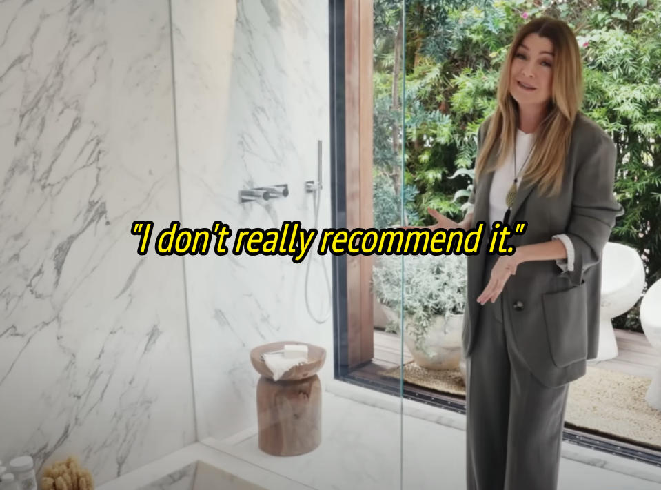 ellen saying she doesn't really recommend it