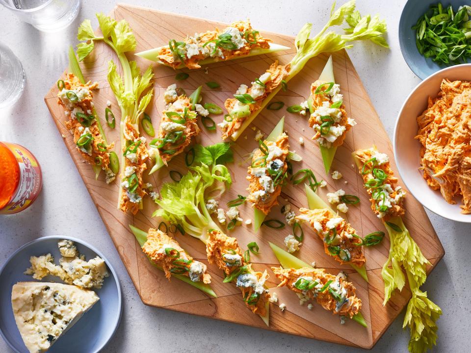 Buffalo Chicken Stuffed Celery