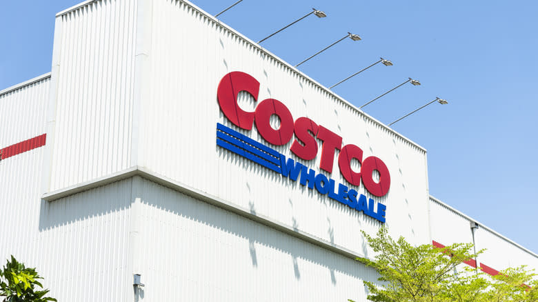 exterior of Costco and signage