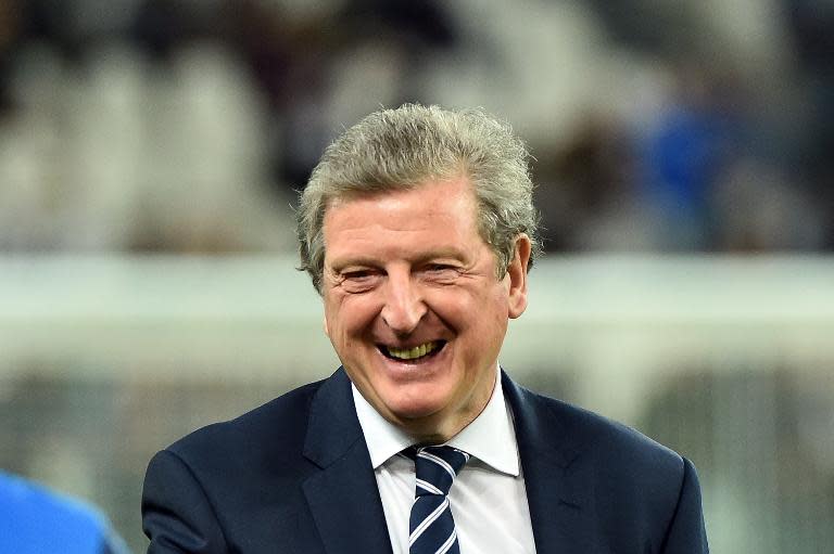 England's coach Roy Hodgson looks on prior to the friendly football match Italy vs England at the Juventus Stadium in Turin on March 31, 2015