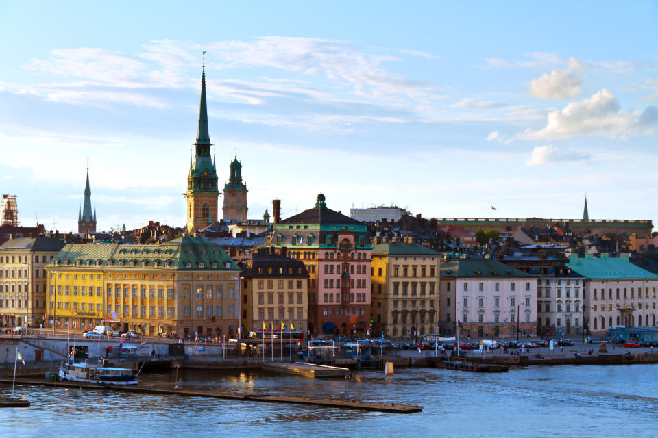 <p><b>2. Sweden</b></p> <p>Highest income tax rate: 56.6%</p> <p>Top marginal rate kicks in at SEK574,300 of taxable income.</p> <p><a href="http://in.finance.yahoo.com/currencies/converter/#from=INR;to=USD;amt=1" data-ylk="slk:Click here to convert the currency;elm:context_link;itc:0;sec:content-canvas" class="link ">Click here to convert the currency</a></p>