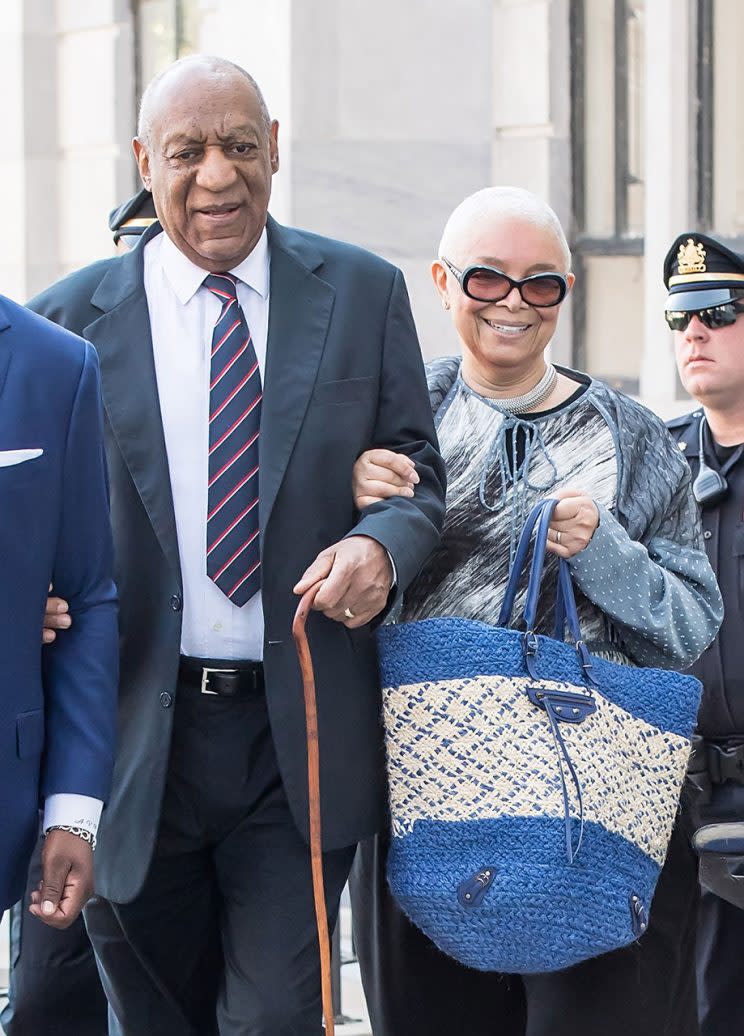 <em>Actor Bill Cosby and wife Camille Cosby arrive at the Montgomery County (Pa.) courthouse on June 12, 2017 [Photo: Gilbert Carrasquillo/WireImage]</em>