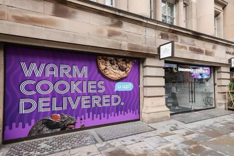 The Insomnia Cookies shop on Cross Street