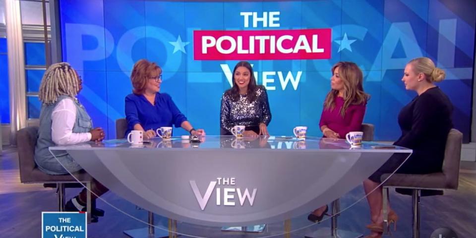 Alexandria Ocasio-Cortez on The View.