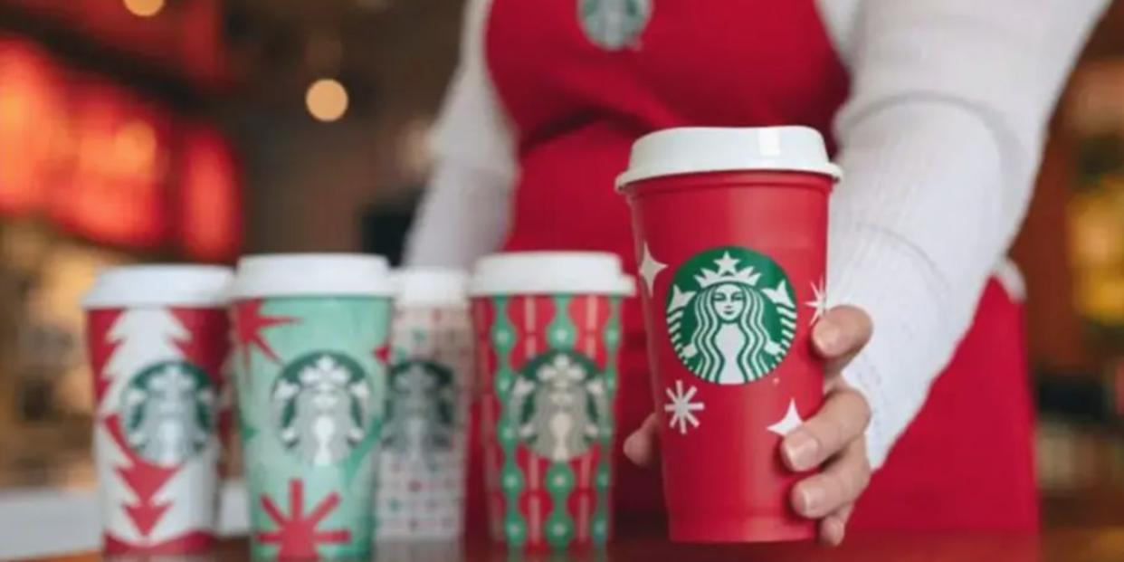 Starbucks holiday cups