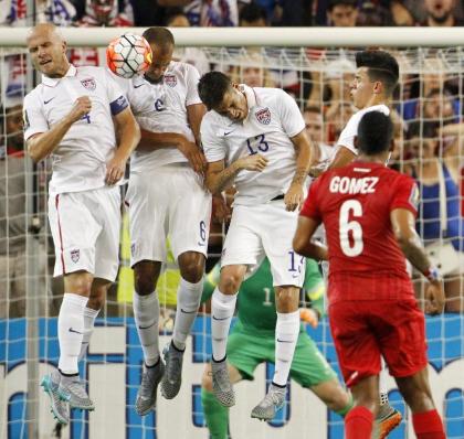 Expect John Brooks (6) and Ventura Alvarado (13) to be the starting center back pair. (AP Photo)