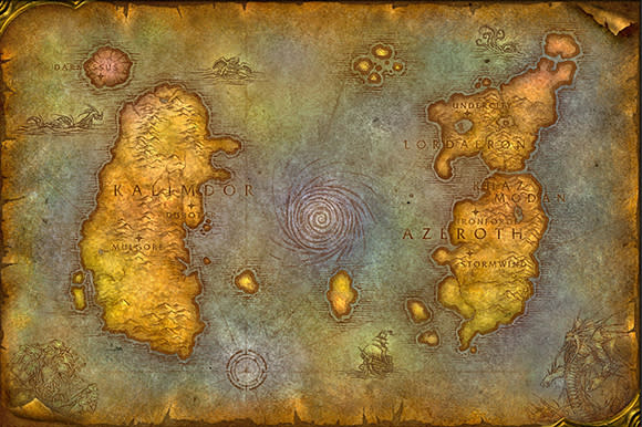 World of Warcraft - Vanilla Azeroth Map