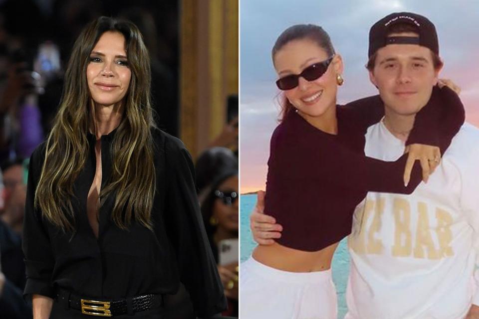 <p>Giovanni Giannoni/WWD via Getty Images; Victoria Beckham Instagram</p> Victoria Beckham is wishing Nicola Peltz a Happy Birthday 