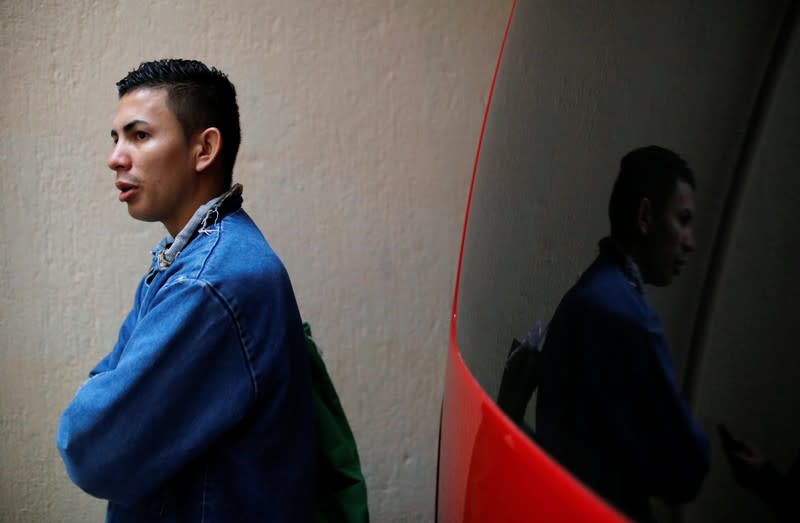 Erwin Ardon, the first Honduran migrant sent back home under new restrictions pushed by U.S. President Donald Trump, talks to Reuters, in Guatemala City