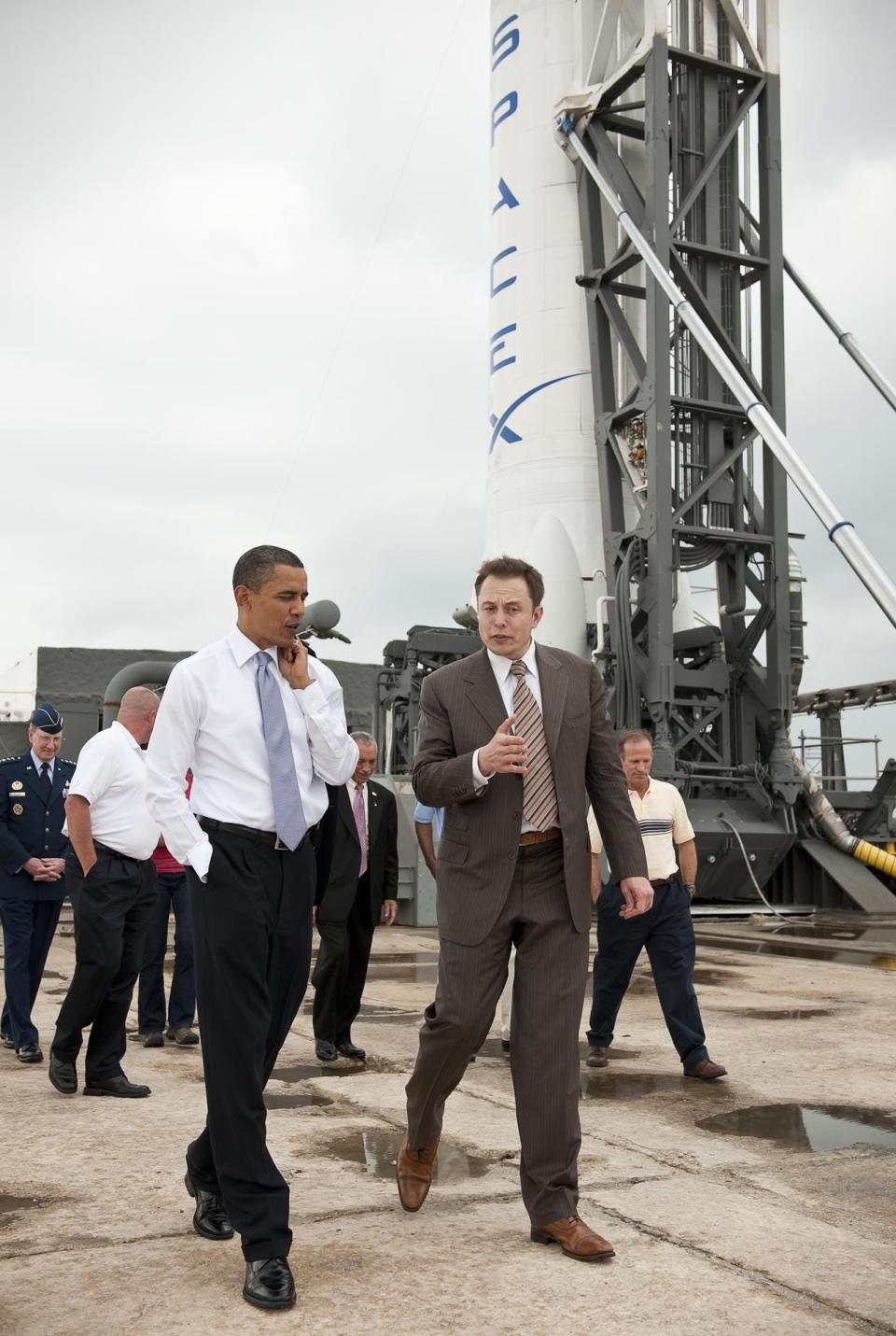 barack obama elon musk spacex nasa