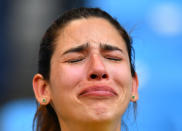 <p>Mexico fan looks dejected after the match REUTERS/Dylan Martinez </p>