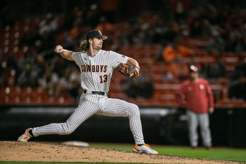 OSU's Nolan McLean is a two-way player who is dangerous on the mound and the plate.