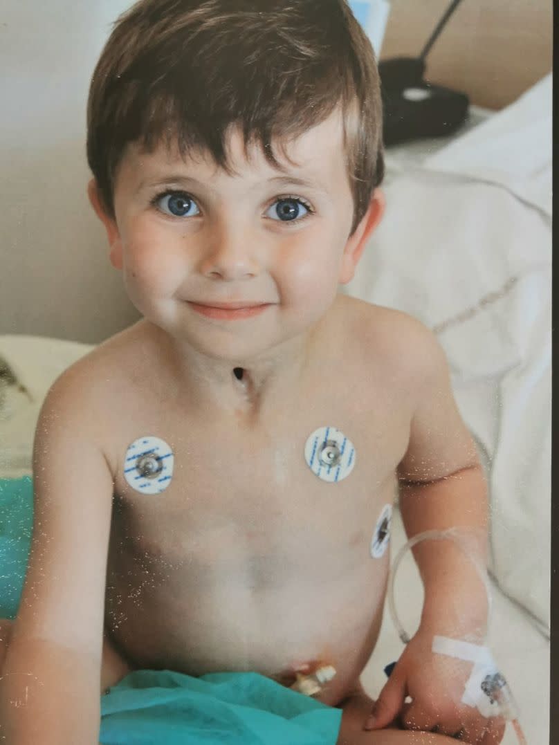 Théo Grataloup underwent a tracheotomy due to in utero exposure to glyphosate.